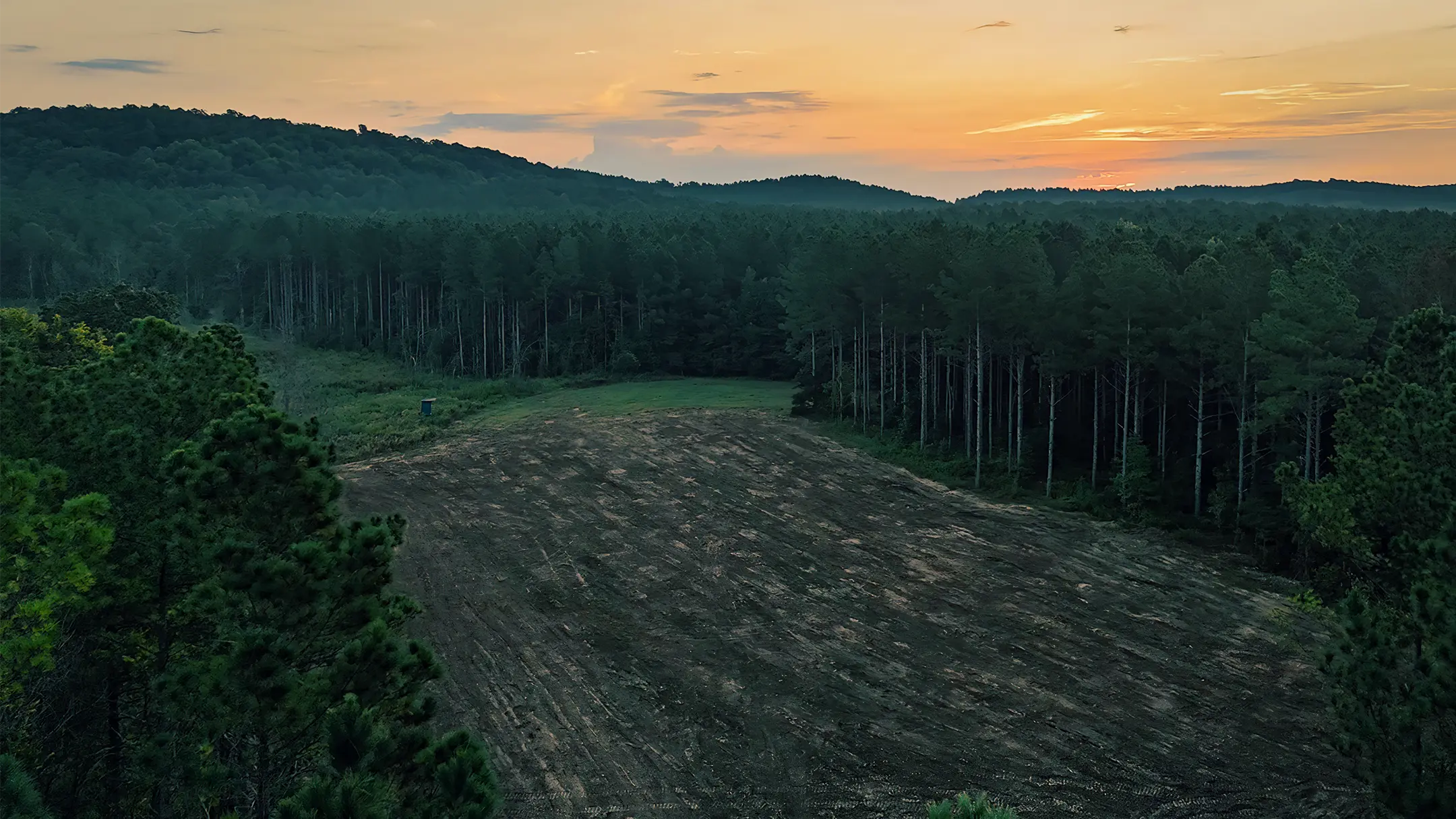 Cleared land for farming, residential, or hunting purposes in North Alabama